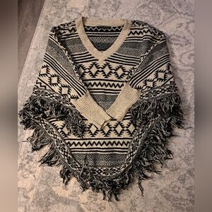 Heart & Soul Shawl Sweater Size S